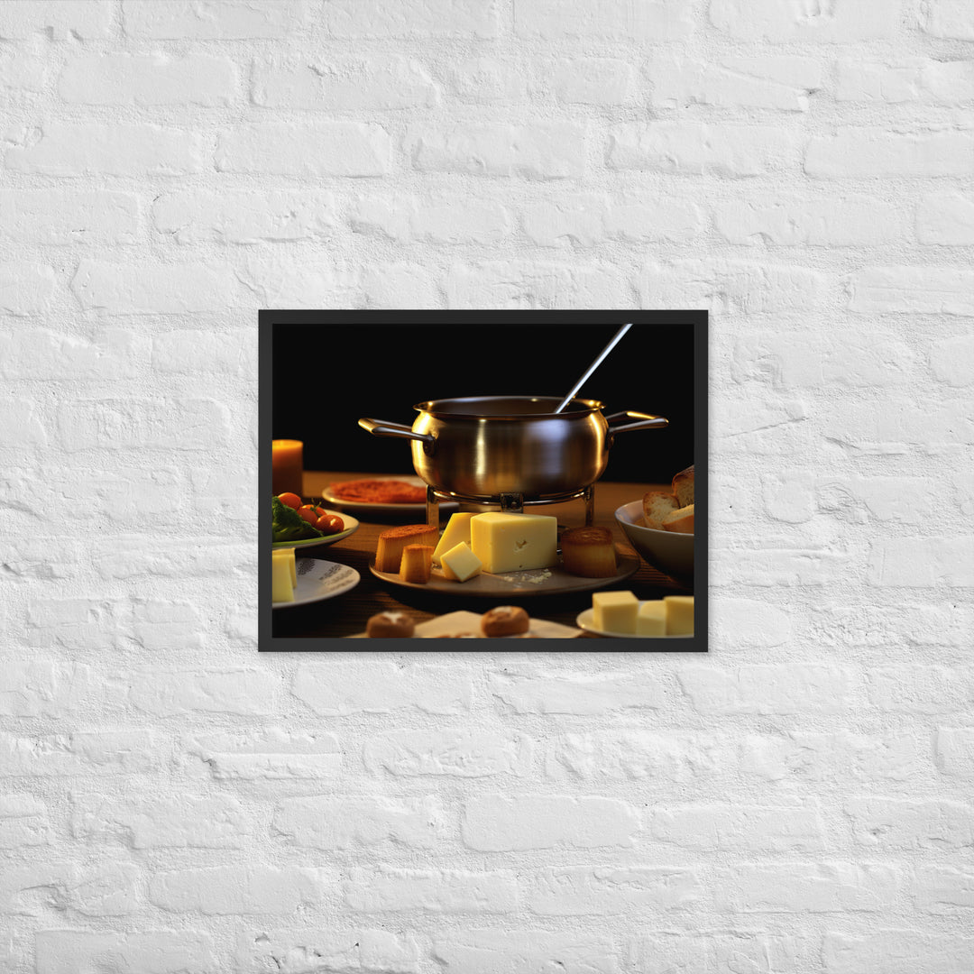 Cheese Fondue Framed poster 🤤 from Yumify.AI