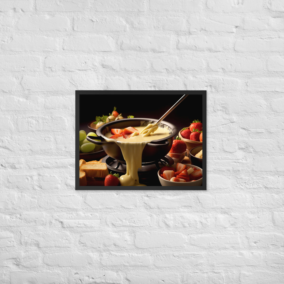 Cheese Fondue Framed poster 🤤 from Yumify.AI