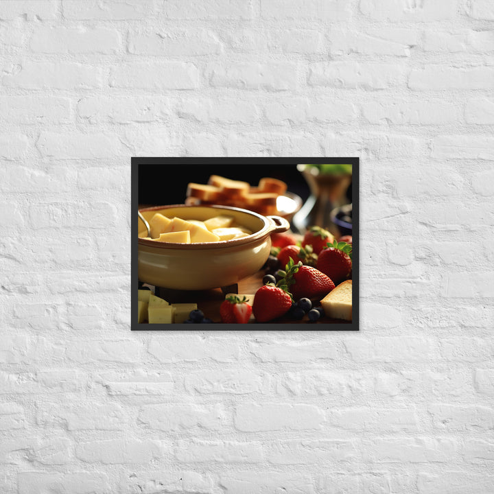 Cheese Fondue Framed poster 🤤 from Yumify.AI