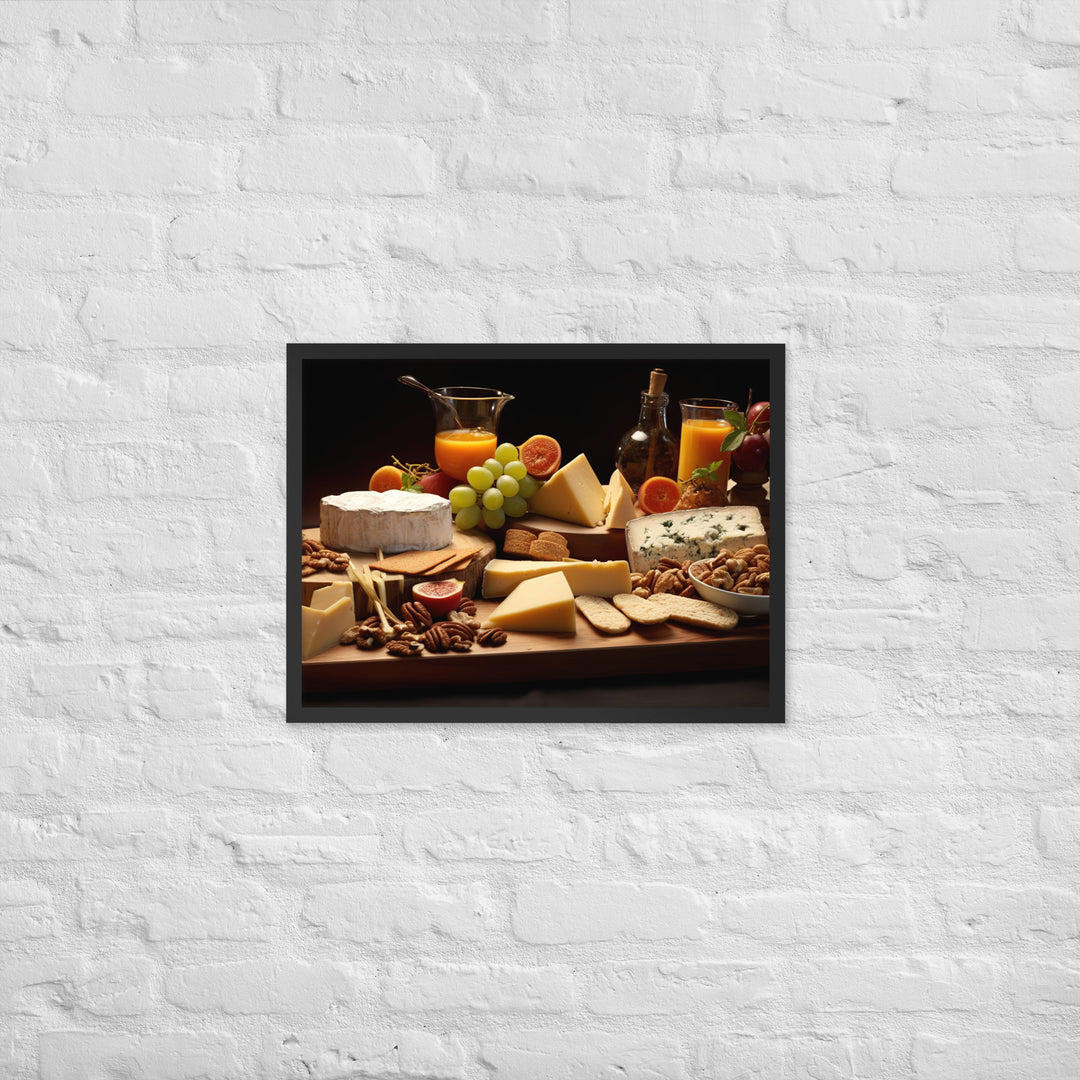 Cheese Board Framed poster 🤤 from Yumify.AI