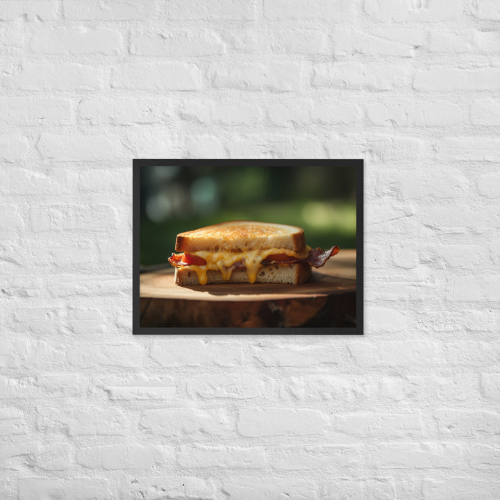 Sandwich made with sharp cheddar Framed poster 🤤 from Yumify.AI