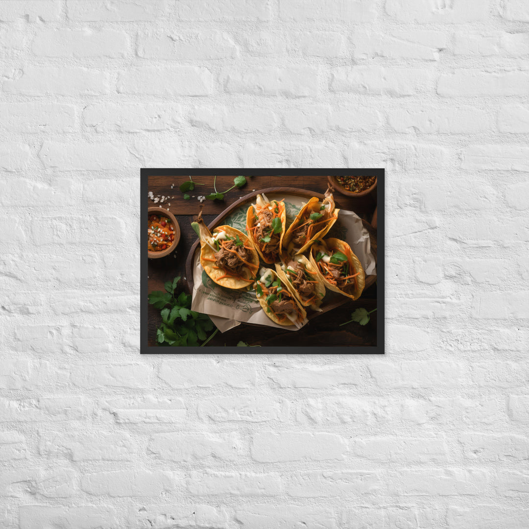 Kimchi Tacos Framed poster 🤤 from Yumify.AI