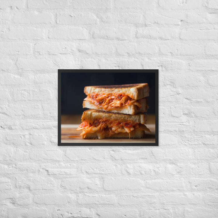 Kimchi Grilled Cheese Framed poster 🤤 from Yumify.AI