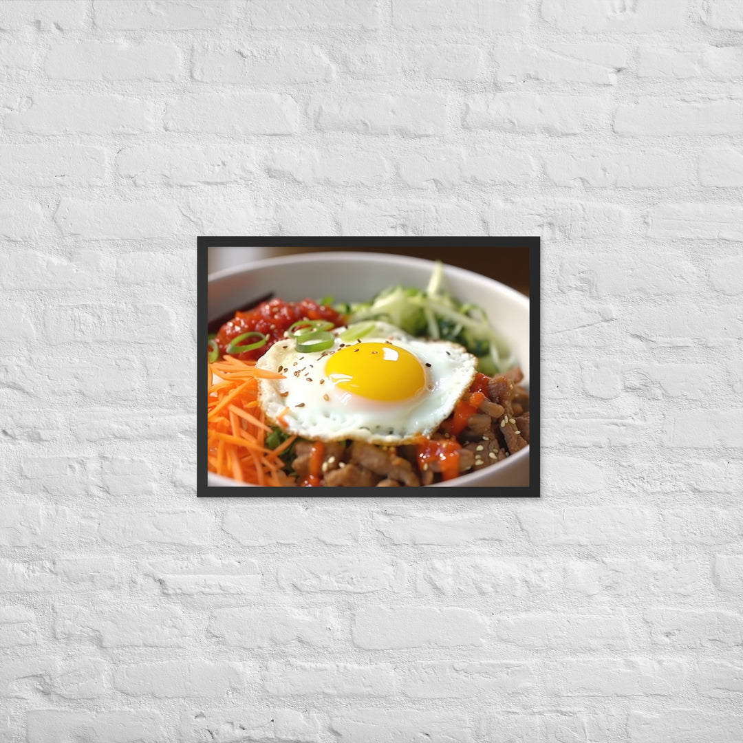 Kimchi Bibimbap Framed poster 🤤 from Yumify.AI