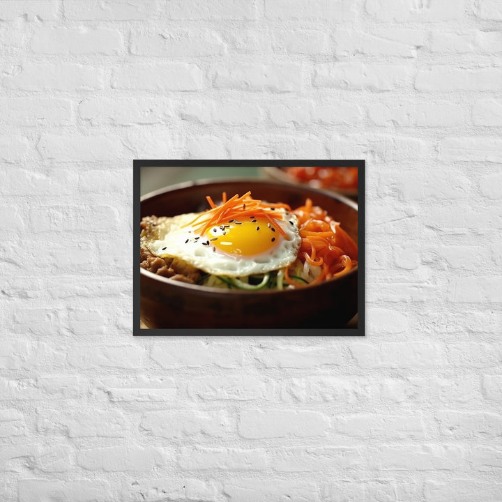 Kimchi Bibimbap Framed poster 🤤 from Yumify.AI