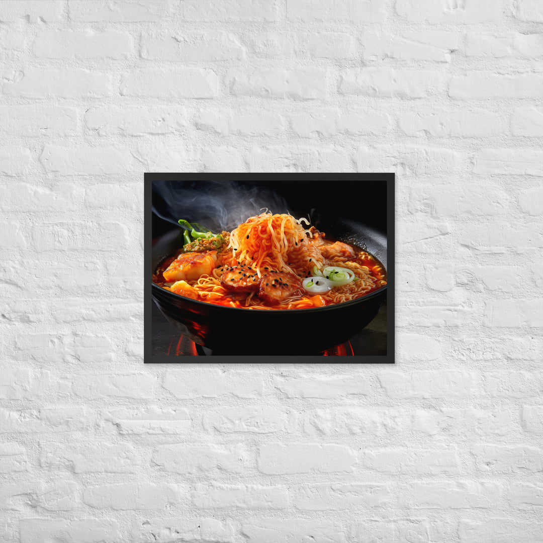 Kimchi Ramen Framed poster 🤤 from Yumify.AI