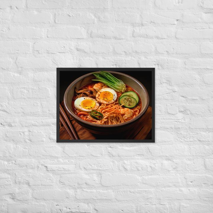 Kimchi Ramen Framed poster 🤤 from Yumify.AI