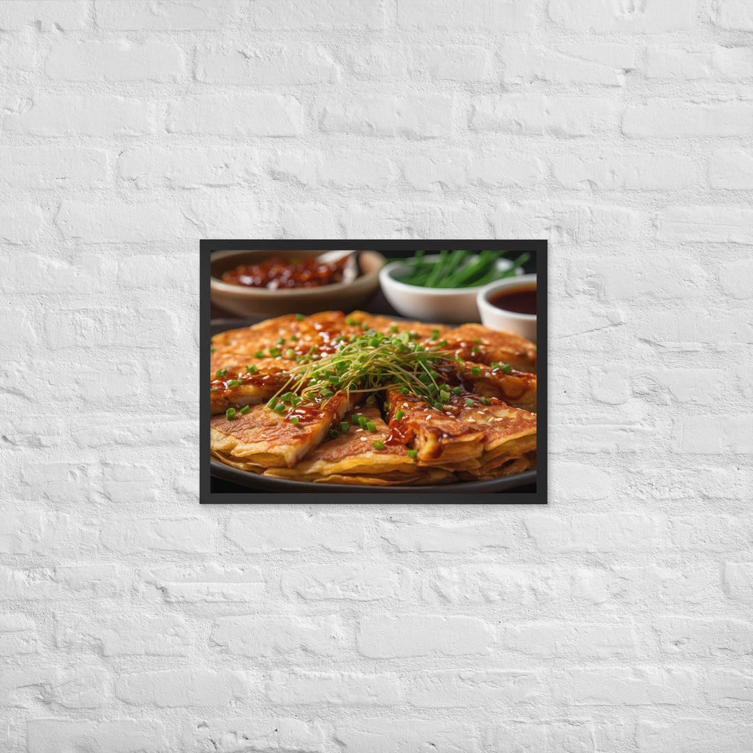 Kimchi Pancake Framed poster 🤤 from Yumify.AI