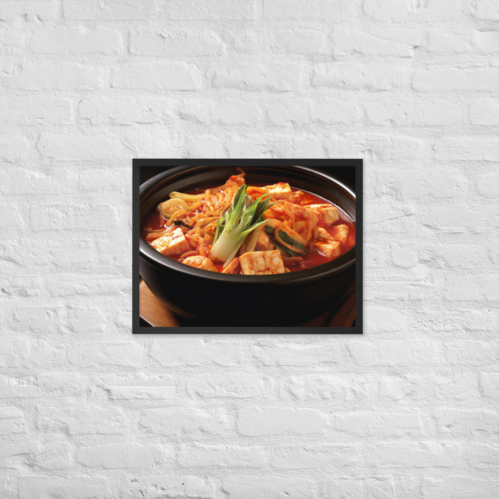 Kimchi Jjigae Framed poster 🤤 from Yumify.AI