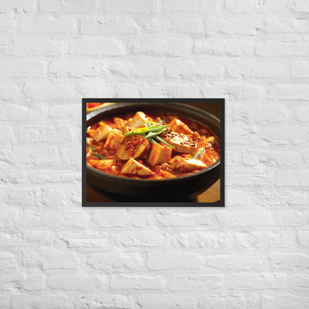 Kimchi Jjigae Framed poster 🤤 from Yumify.AI