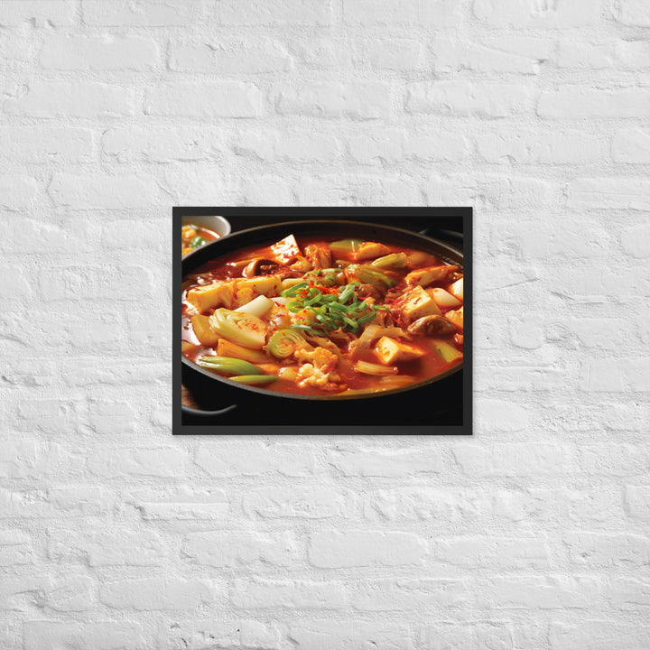 Kimchi Jjigae Framed poster 🤤 from Yumify.AI