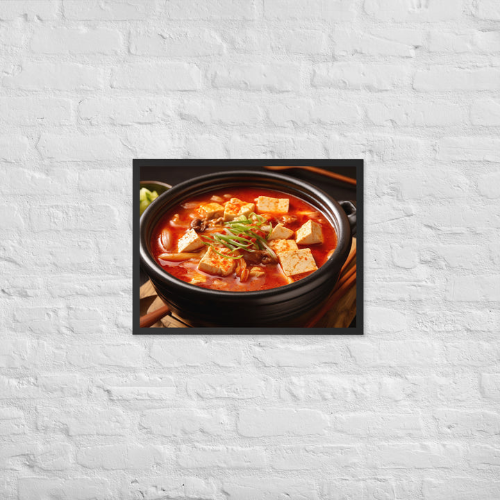 Kimchi Jjigae Framed poster 🤤 from Yumify.AI