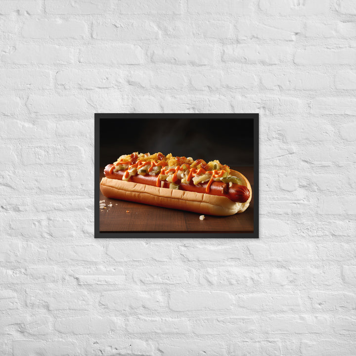 Kimchi Hot Dog Framed poster 🤤 from Yumify.AI