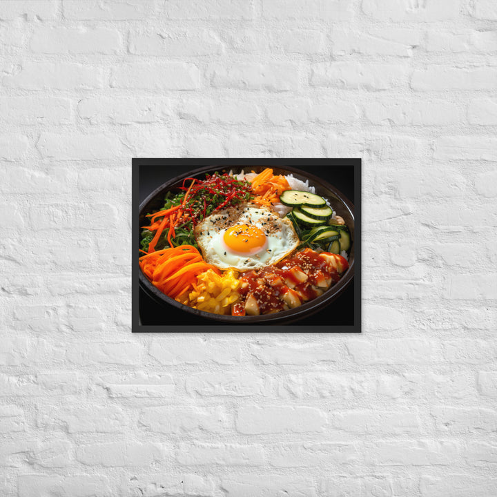 Kimchi Bibimbap Framed poster 🤤 from Yumify.AI