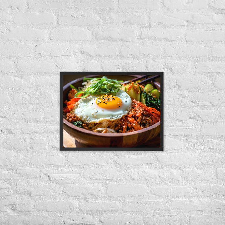 Kimchi Bibimbap Framed poster 🤤 from Yumify.AI