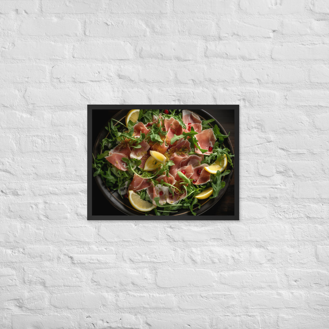 Parma Ham and Arugula Salad Framed poster 🤤 from Yumify.AI