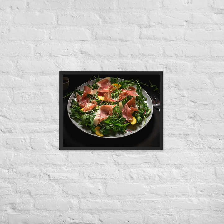 Parma Ham and Arugula Salad Framed poster 🤤 from Yumify.AI