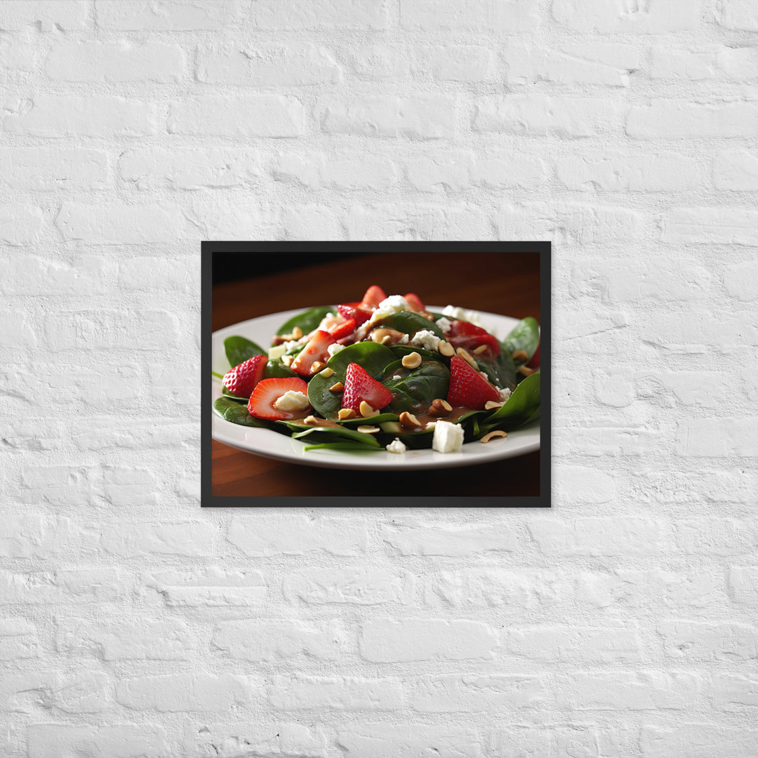 Spinach Salad Framed poster 🤤 from Yumify.AI