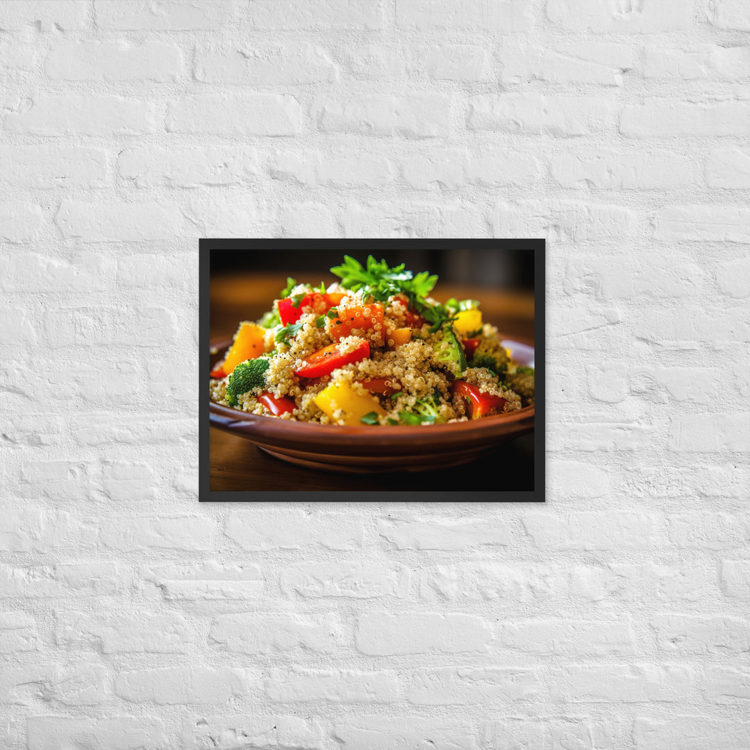 Quinoa Salad Framed poster 🤤 from Yumify.AI