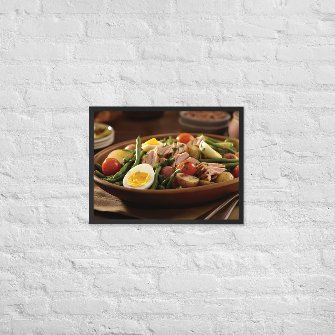 Nicoise Salad Framed poster 🤤 from Yumify.AI