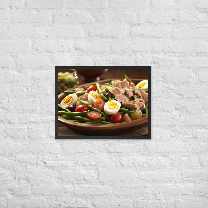 Nicoise Salad Framed poster 🤤 from Yumify.AI