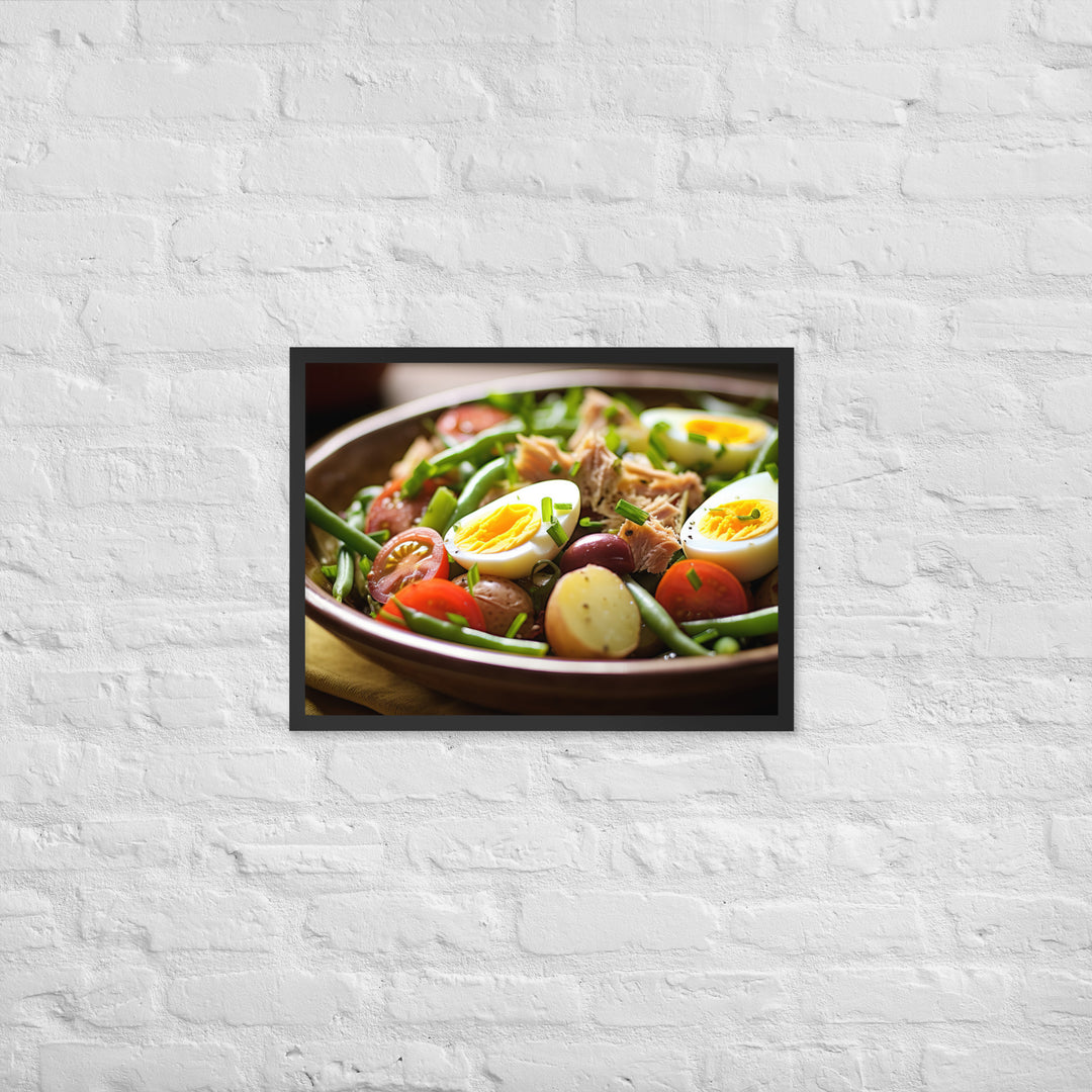 Nicoise Salad Framed poster 🤤 from Yumify.AI