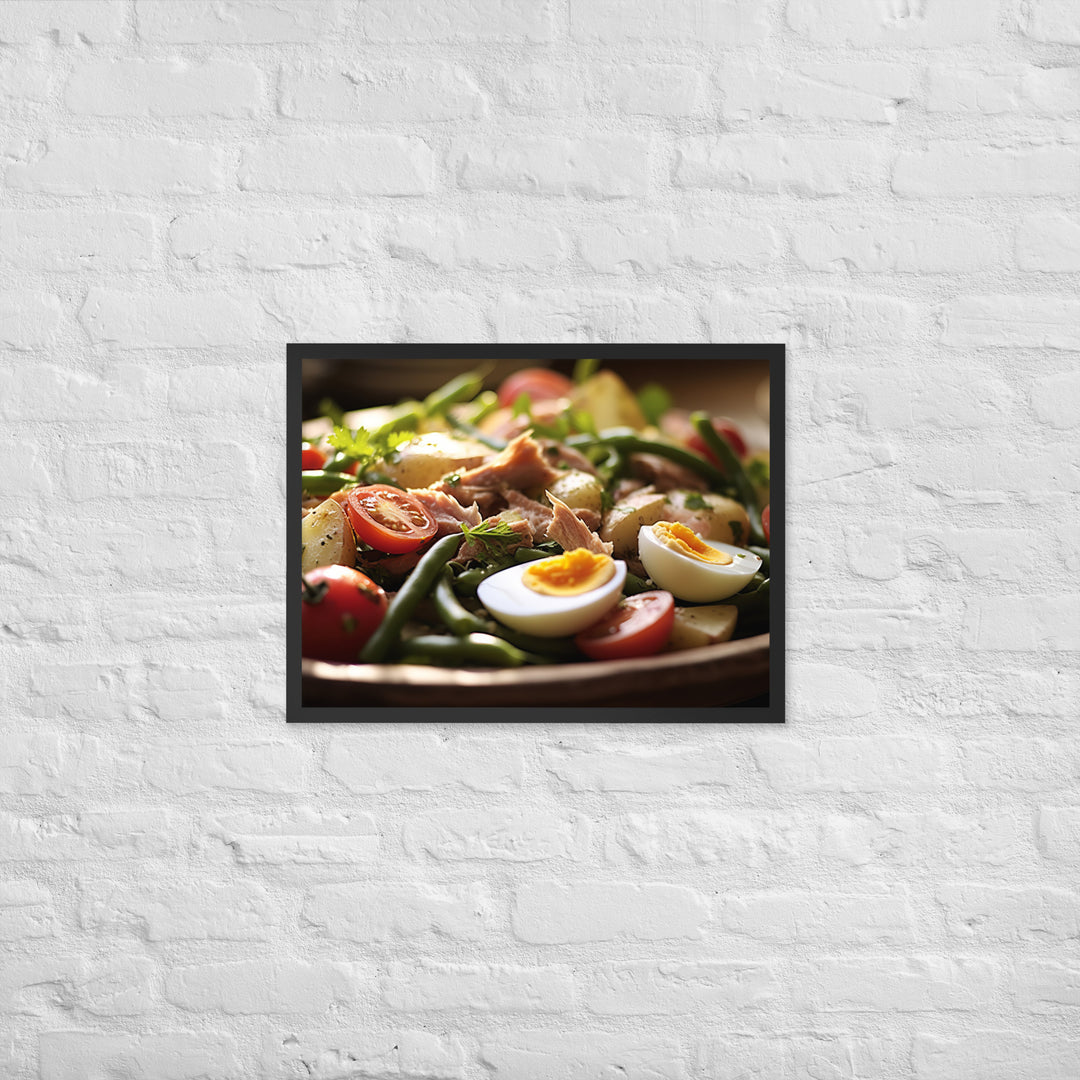 Nicoise Salad Framed poster 🤤 from Yumify.AI