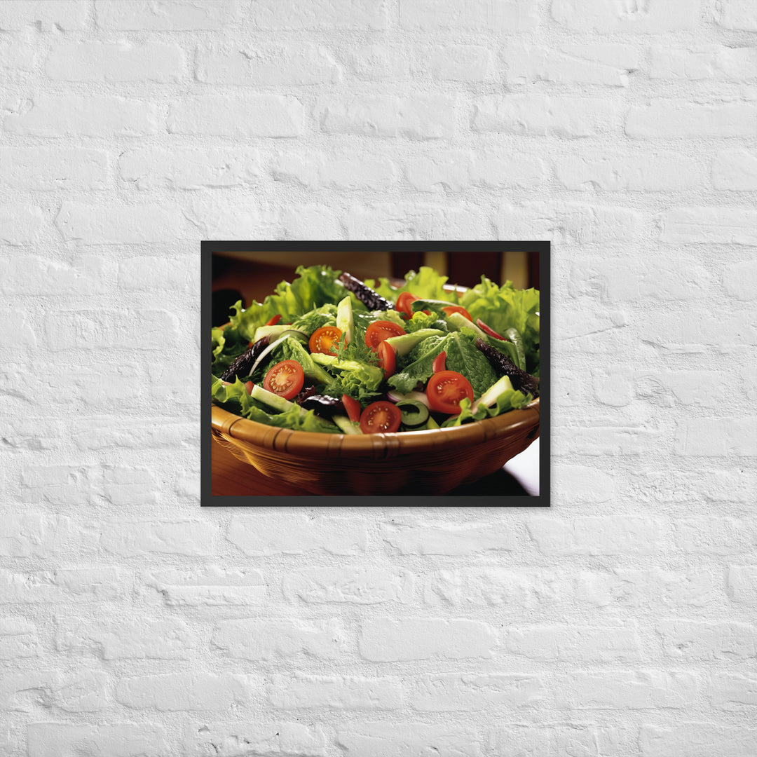 Garden Salad Framed poster 🤤 from Yumify.AI