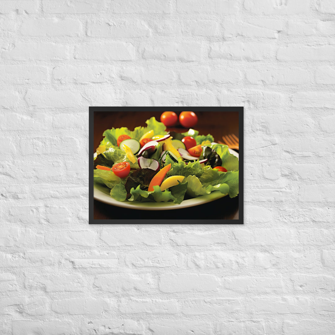 Garden Salad Framed poster 🤤 from Yumify.AI