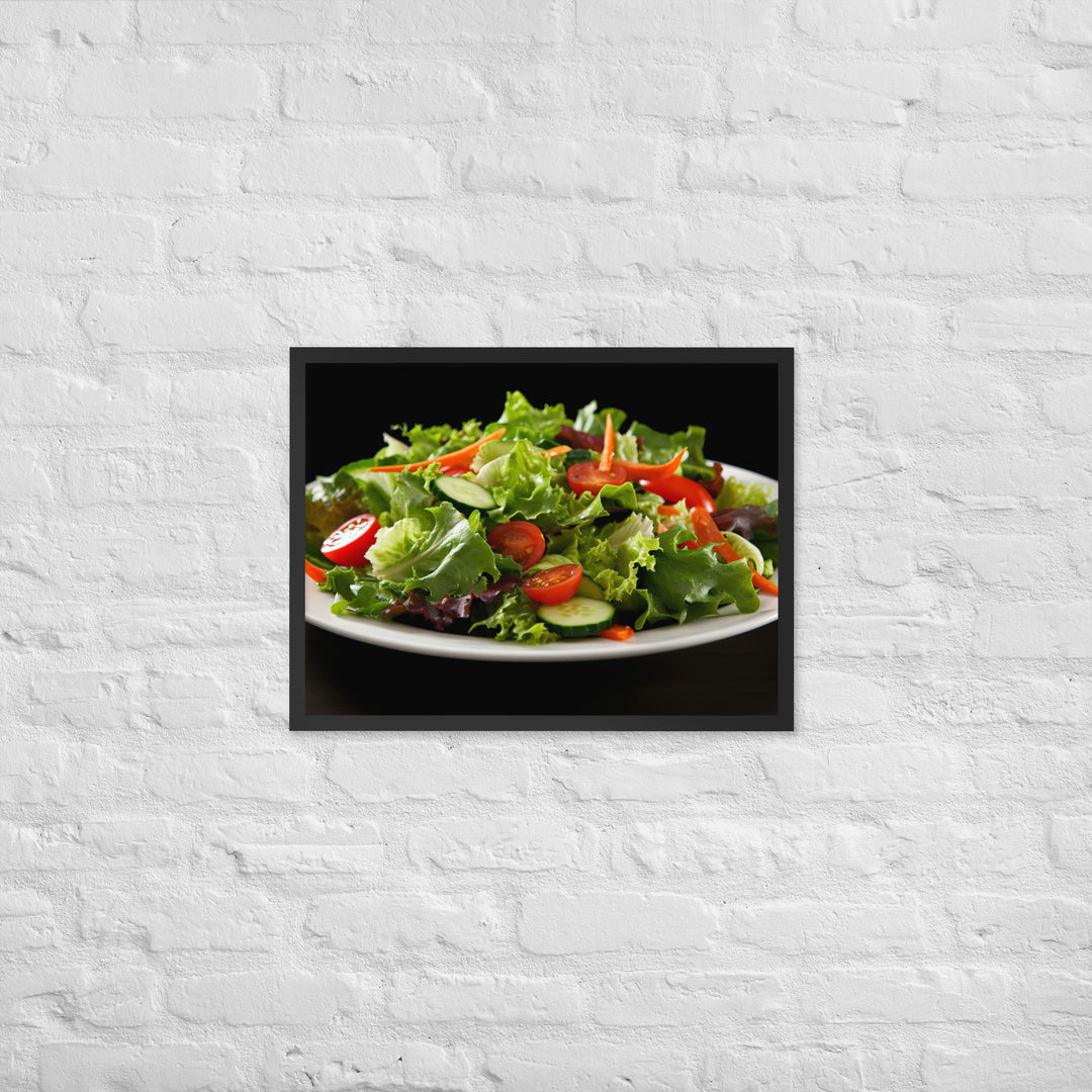 Garden Salad Framed poster 🤤 from Yumify.AI