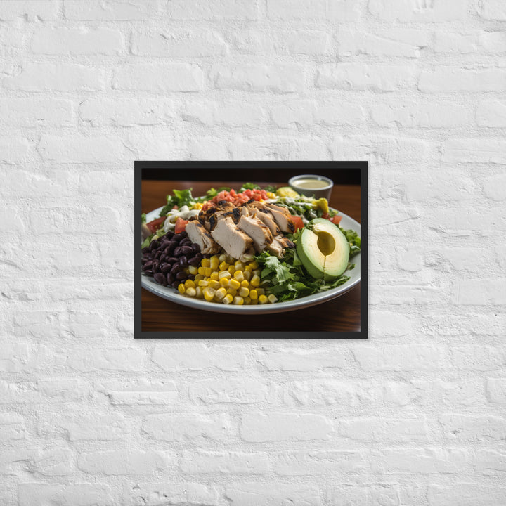 Southwest Cobb salad Framed poster 🤤 from Yumify.AI