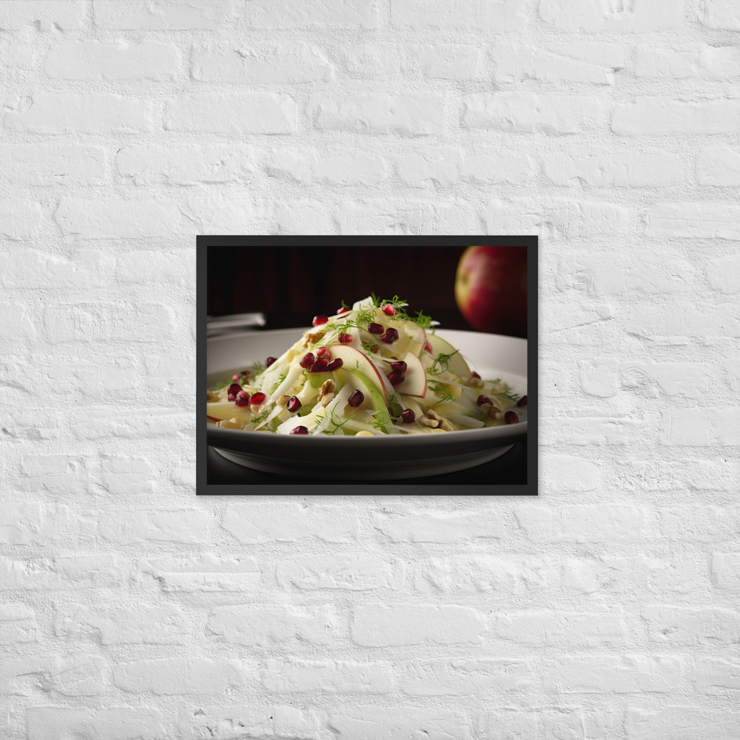 Modern Twist on Waldorf Salad Framed poster 🤤 from Yumify.AI