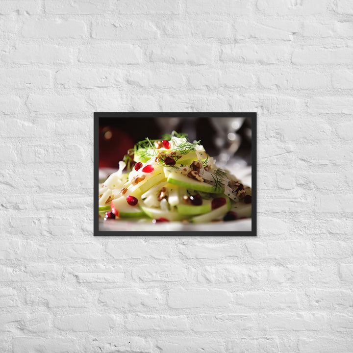 Modern Twist on Waldorf Salad Framed poster 🤤 from Yumify.AI