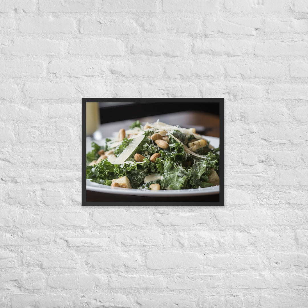 Kale Caesar Framed poster 🤤 from Yumify.AI