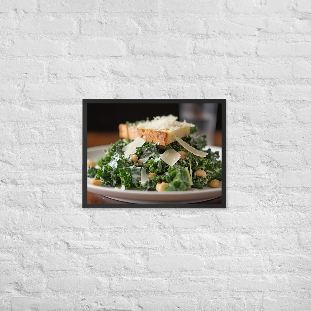 Kale Caesar Framed poster 🤤 from Yumify.AI