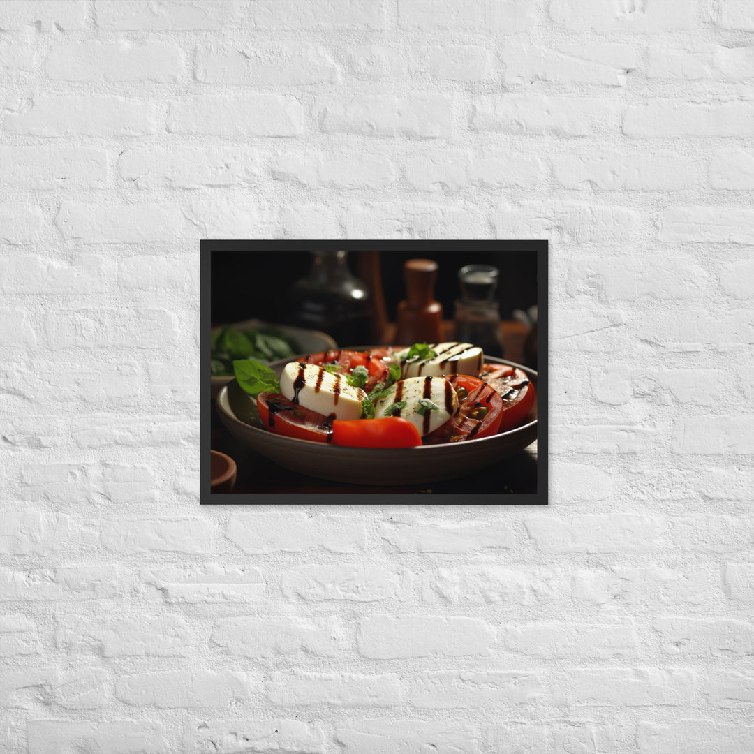 Grilled Caprese Salad Framed poster 🤤 from Yumify.AI