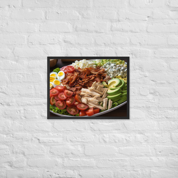 Delectable Cobb Salad Framed poster 🤤 from Yumify.AI