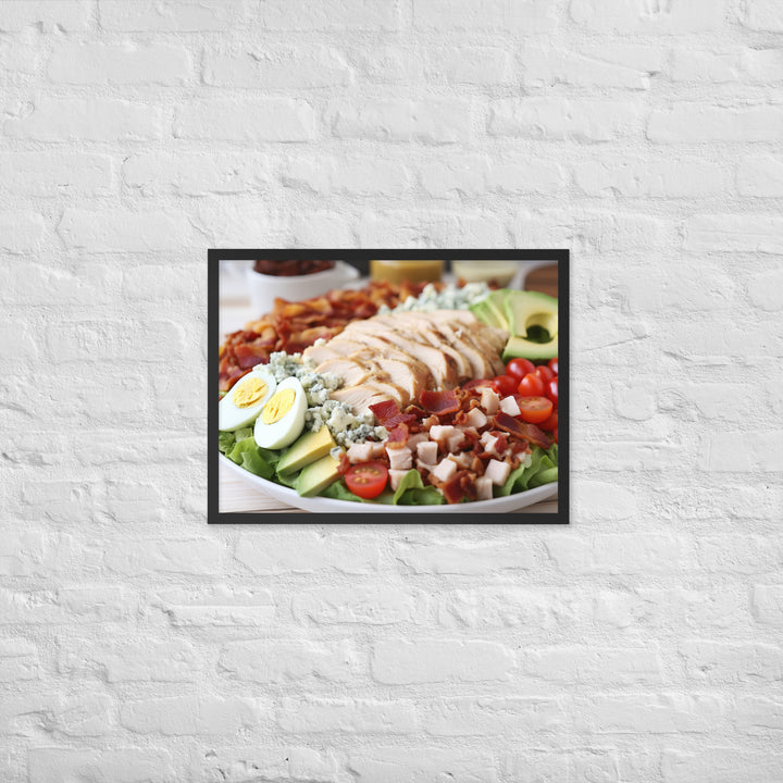 Delectable Cobb Salad Framed poster 🤤 from Yumify.AI