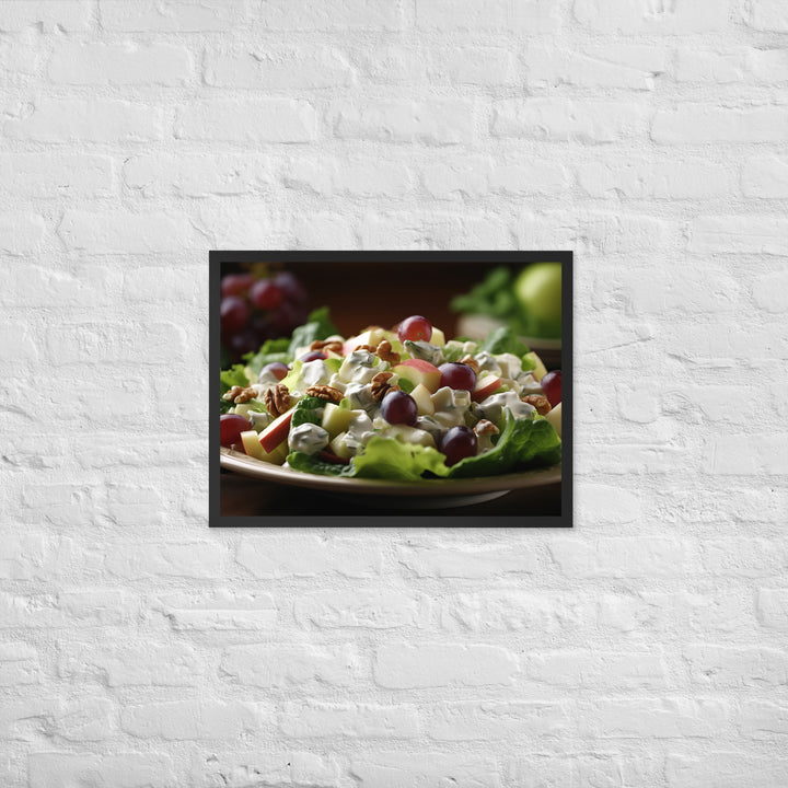 Classic Waldorf Salad Framed poster 🤤 from Yumify.AI