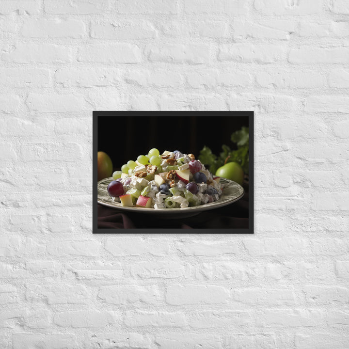 Classic Waldorf Salad Framed poster 🤤 from Yumify.AI