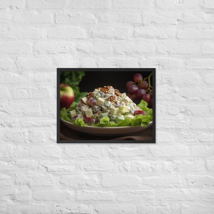 Classic Waldorf Salad Framed poster 🤤 from Yumify.AI