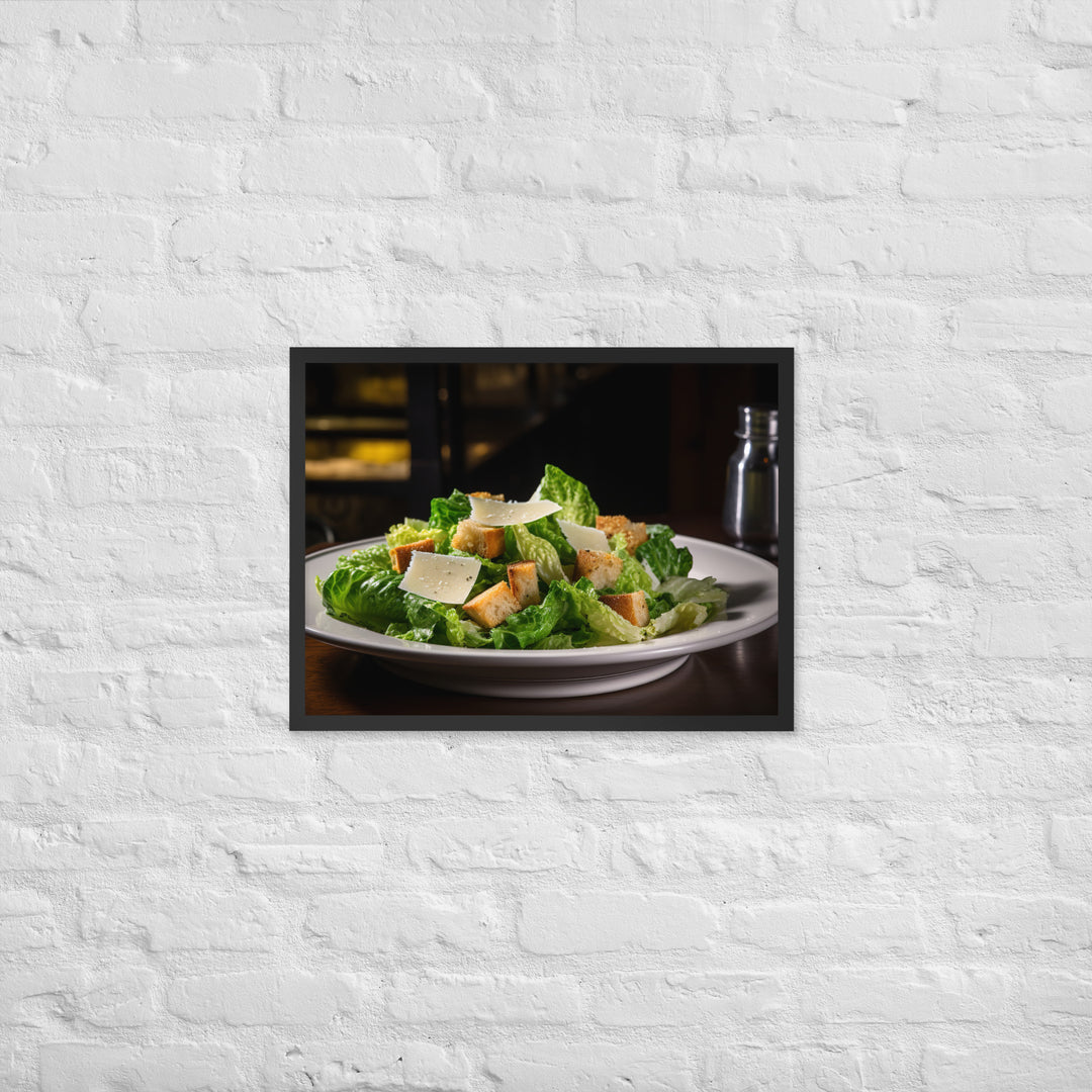 Classic Caesar Salad Framed poster 🤤 from Yumify.AI