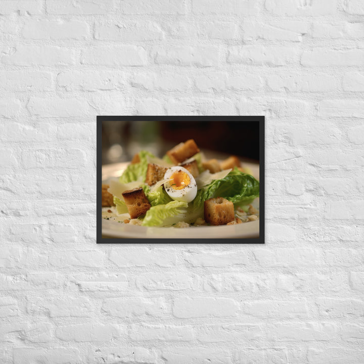 Classic Caesar Salad Framed poster 🤤 from Yumify.AI