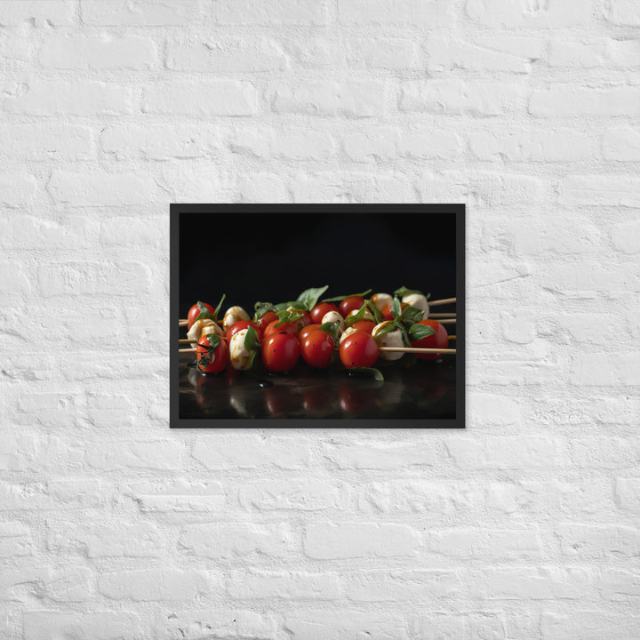 Caprese Skewers Framed poster 🤤 from Yumify.AI