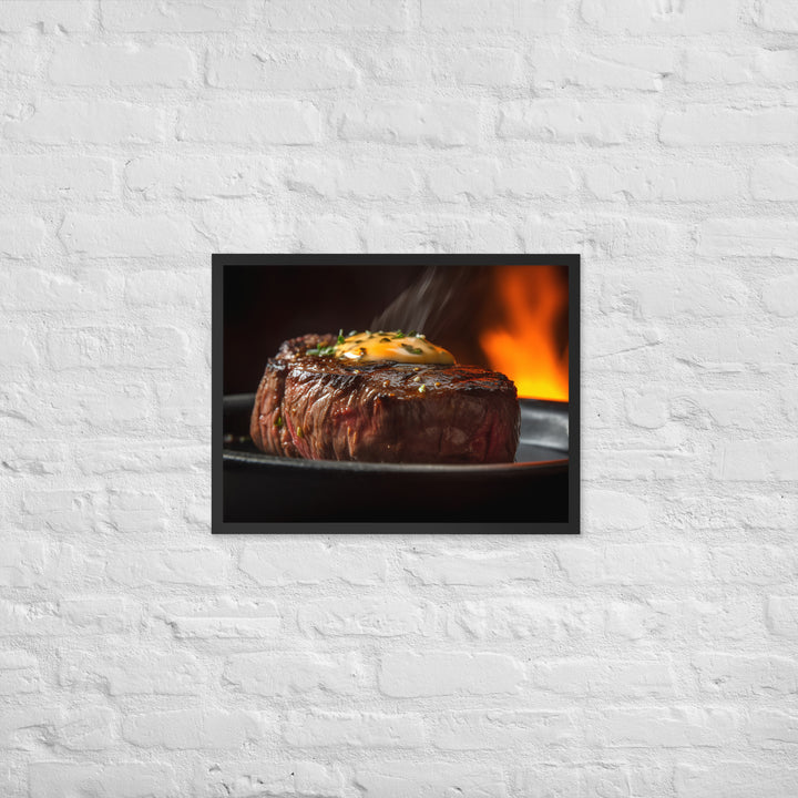 Sizzling Filet Mignon Framed poster 🤤 from Yumify.AI