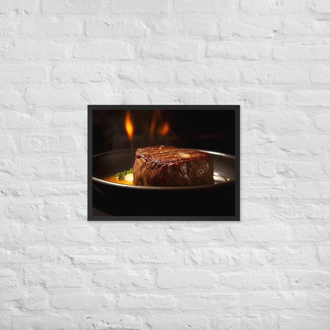 Sizzling Filet Mignon Framed poster 🤤 from Yumify.AI