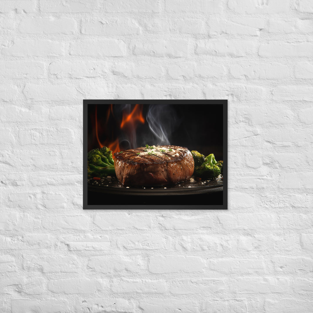 Sizzling Filet Mignon Framed poster 🤤 from Yumify.AI