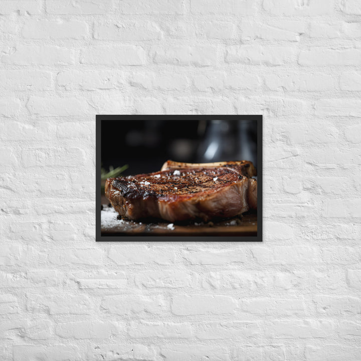 Porterhouse Steak for Your Inner Carnivore Framed poster 🤤 from Yumify.AI