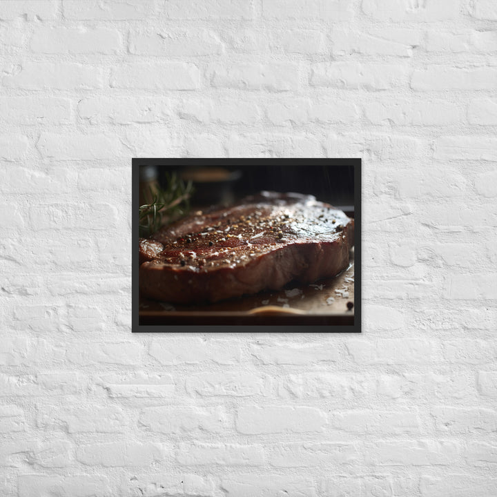 Porterhouse Steak for Your Inner Carnivore Framed poster 🤤 from Yumify.AI