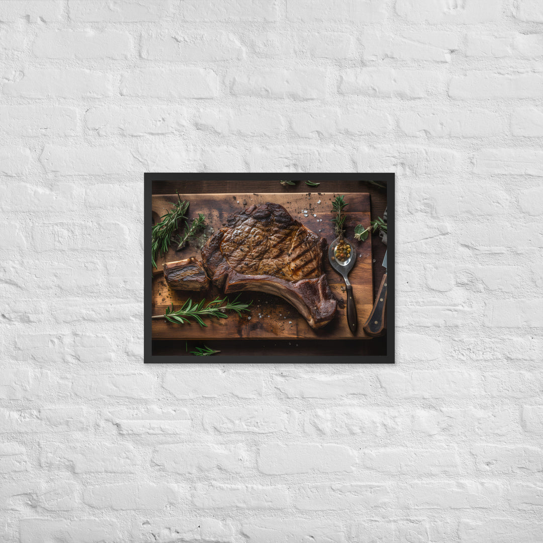 Porterhouse Steak at Its Best Framed poster 🤤 from Yumify.AI